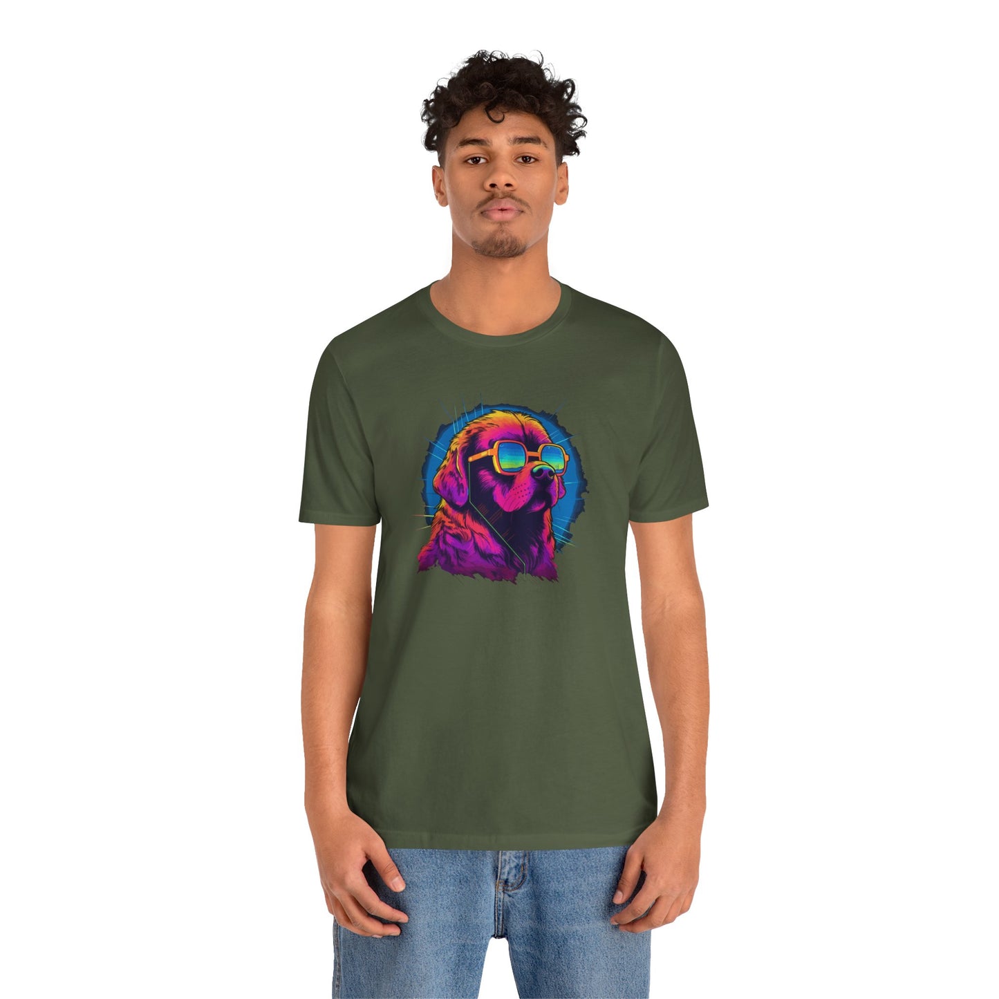 Stellar Rescuer: St. Bernard in Cosmic Frames T-Shirt