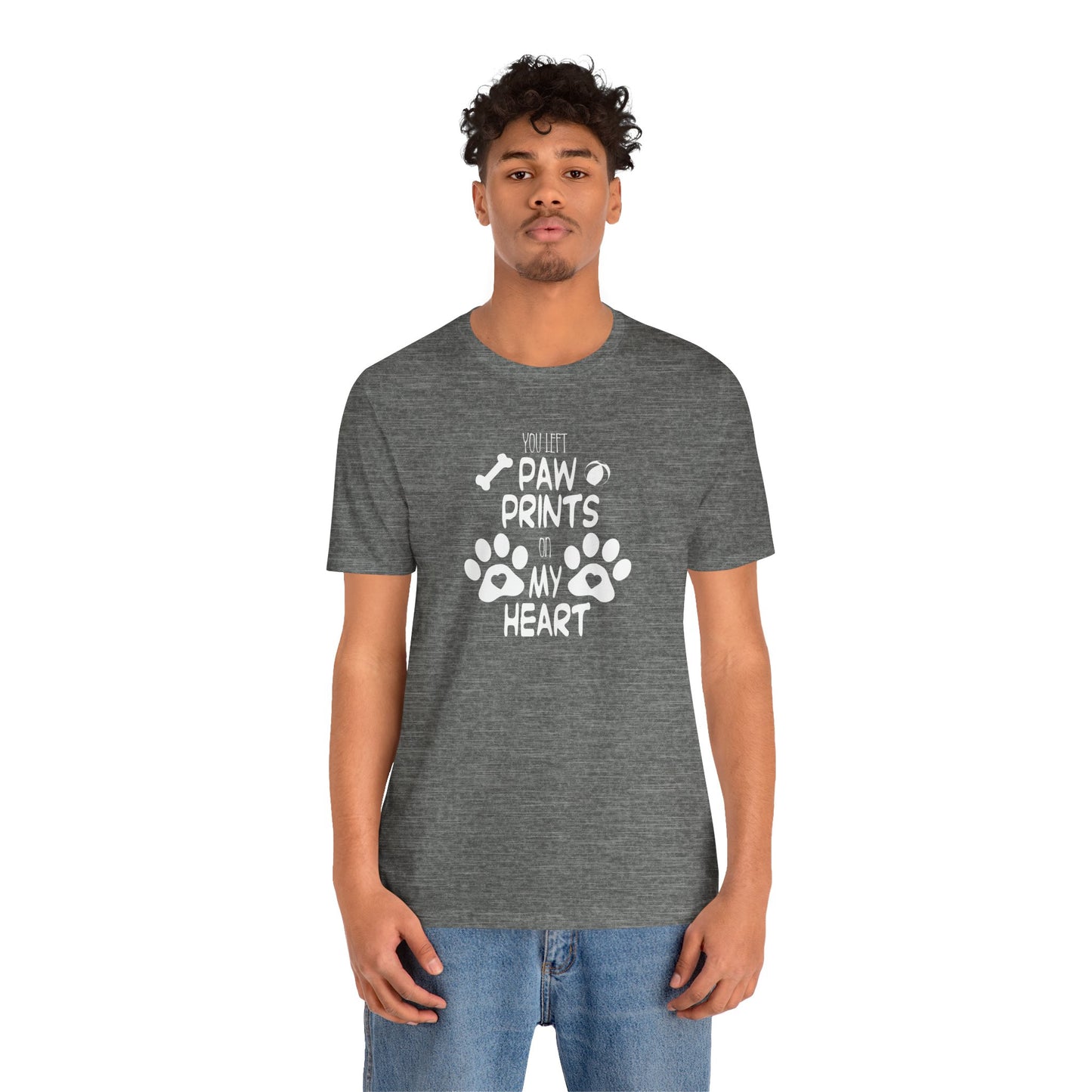You Left Paw Prints On My Heart T-Shirt