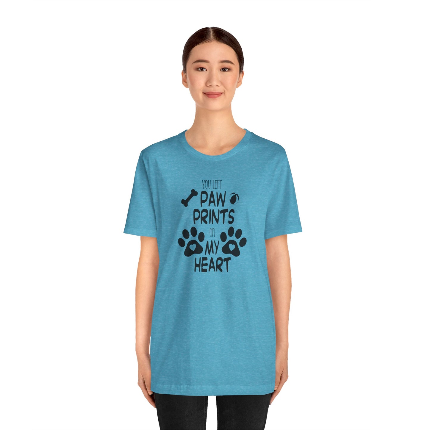 You Left Paw Prints On My Heart T-Shirt