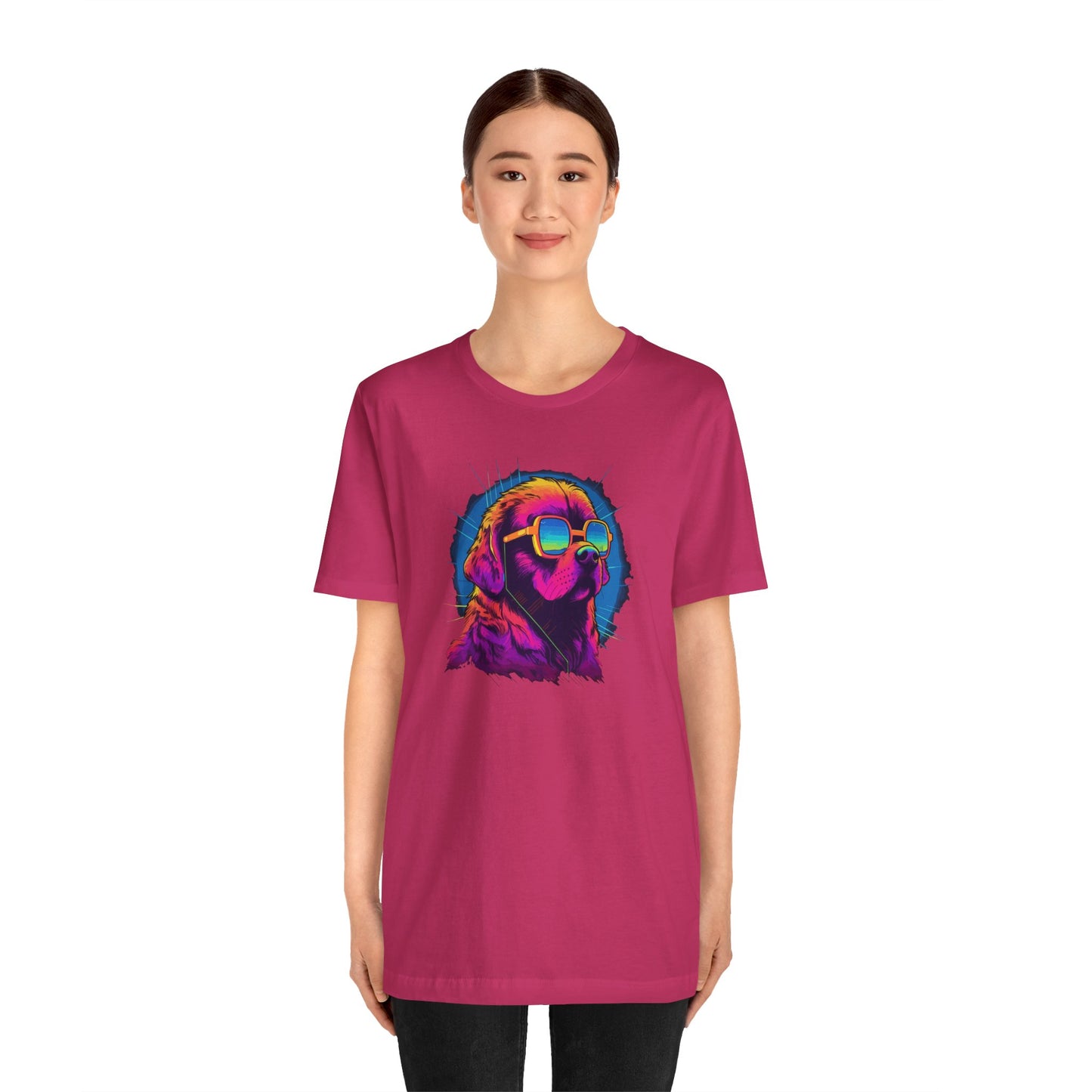 Stellar Rescuer: St. Bernard in Cosmic Frames T-Shirt