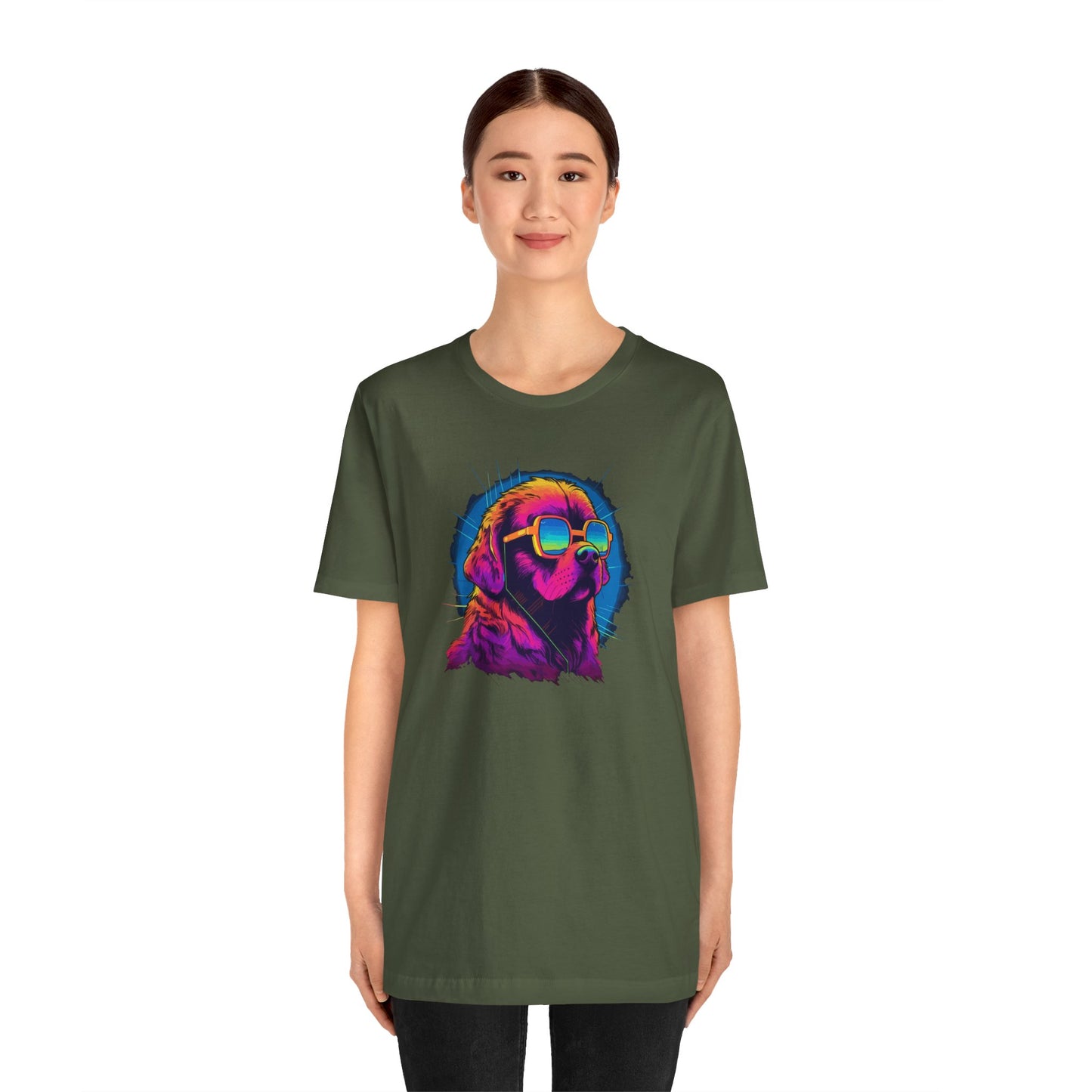 Stellar Rescuer: St. Bernard in Cosmic Frames T-Shirt