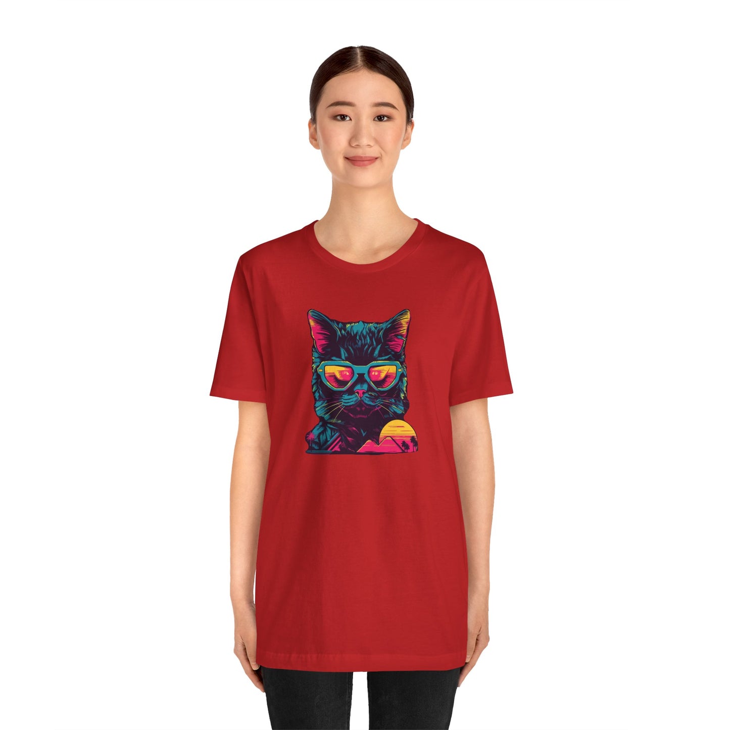 Feline Pharaoh: Shades of Cool in the Desert Sun T-Shirt