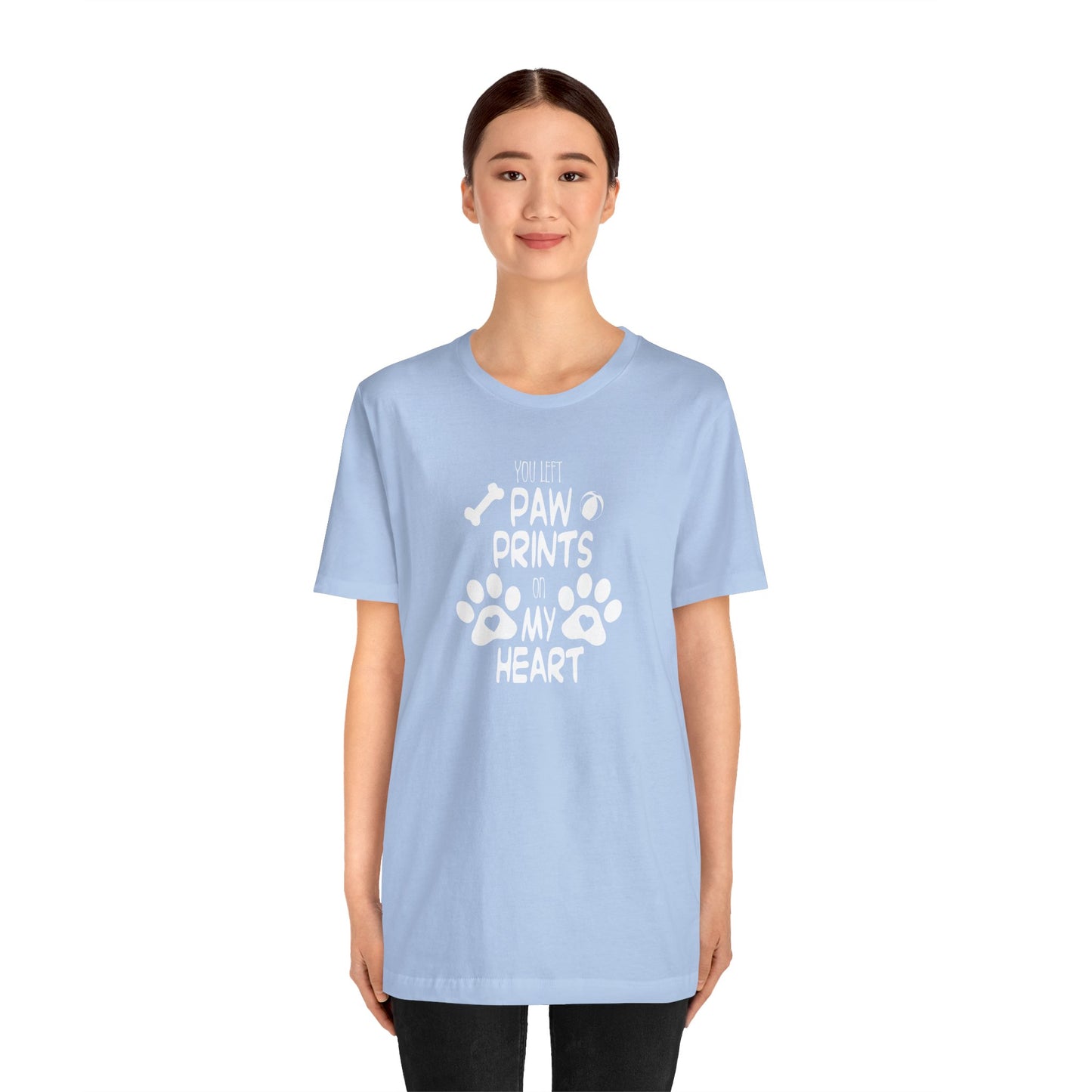 You Left Paw Prints On My Heart T-Shirt