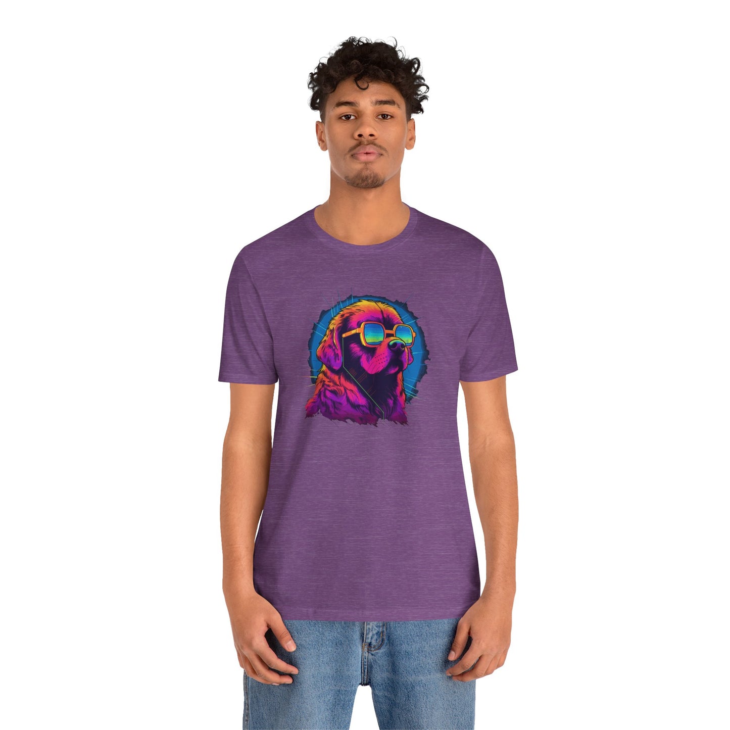 Stellar Rescuer: St. Bernard in Cosmic Frames T-Shirt