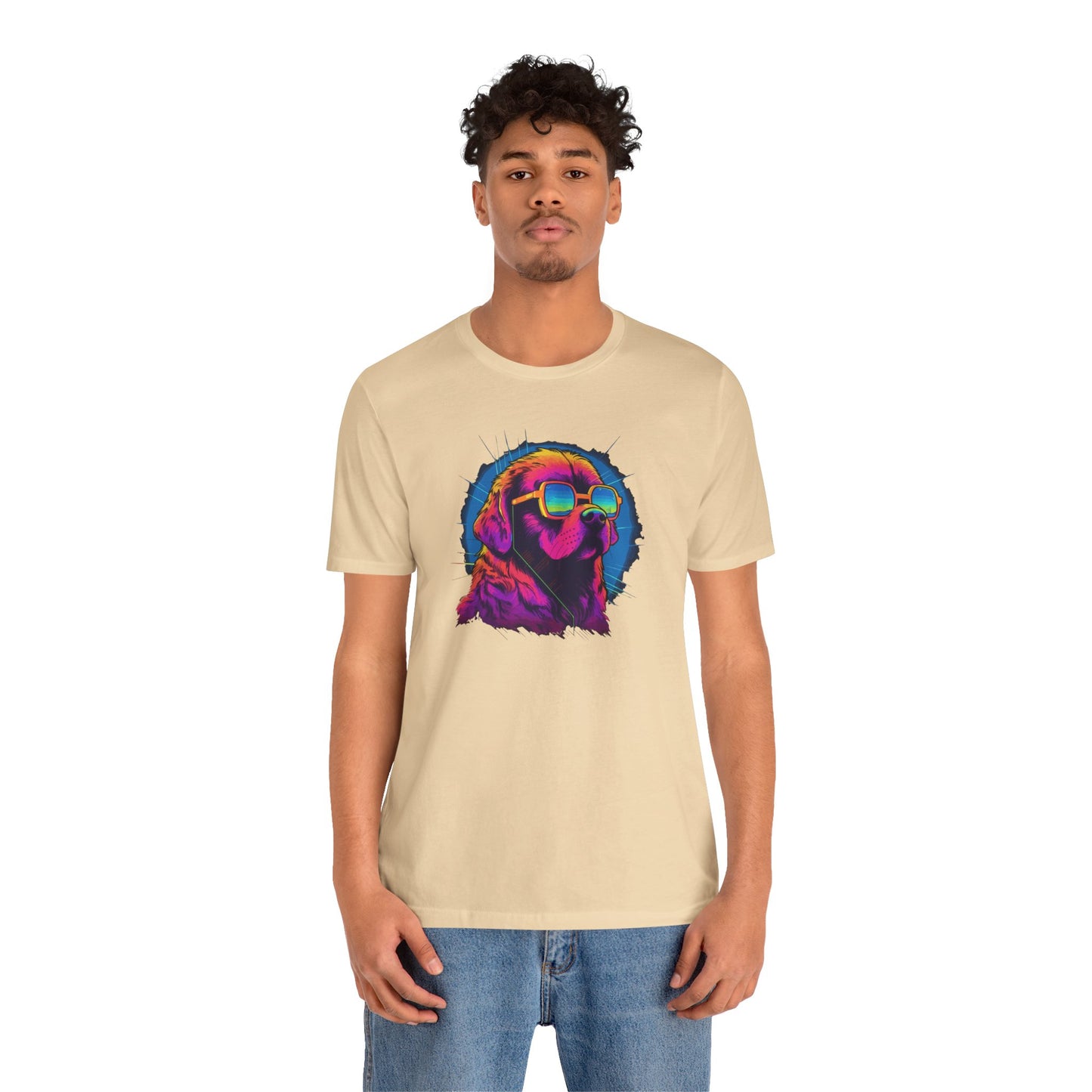 Stellar Rescuer: St. Bernard in Cosmic Frames T-Shirt
