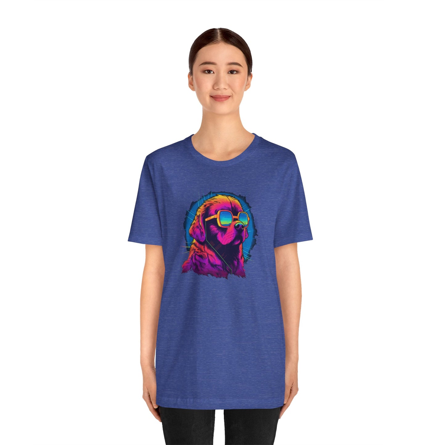 Stellar Rescuer: St. Bernard in Cosmic Frames T-Shirt