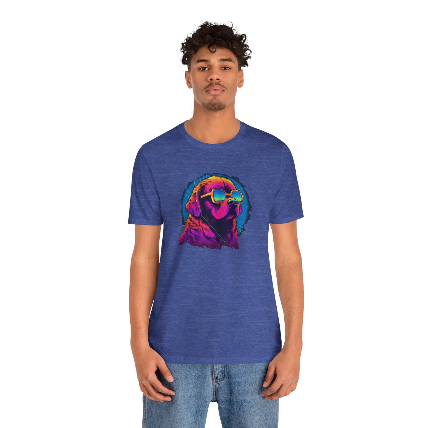 Stellar Rescuer: St. Bernard in Cosmic Frames T-Shirt