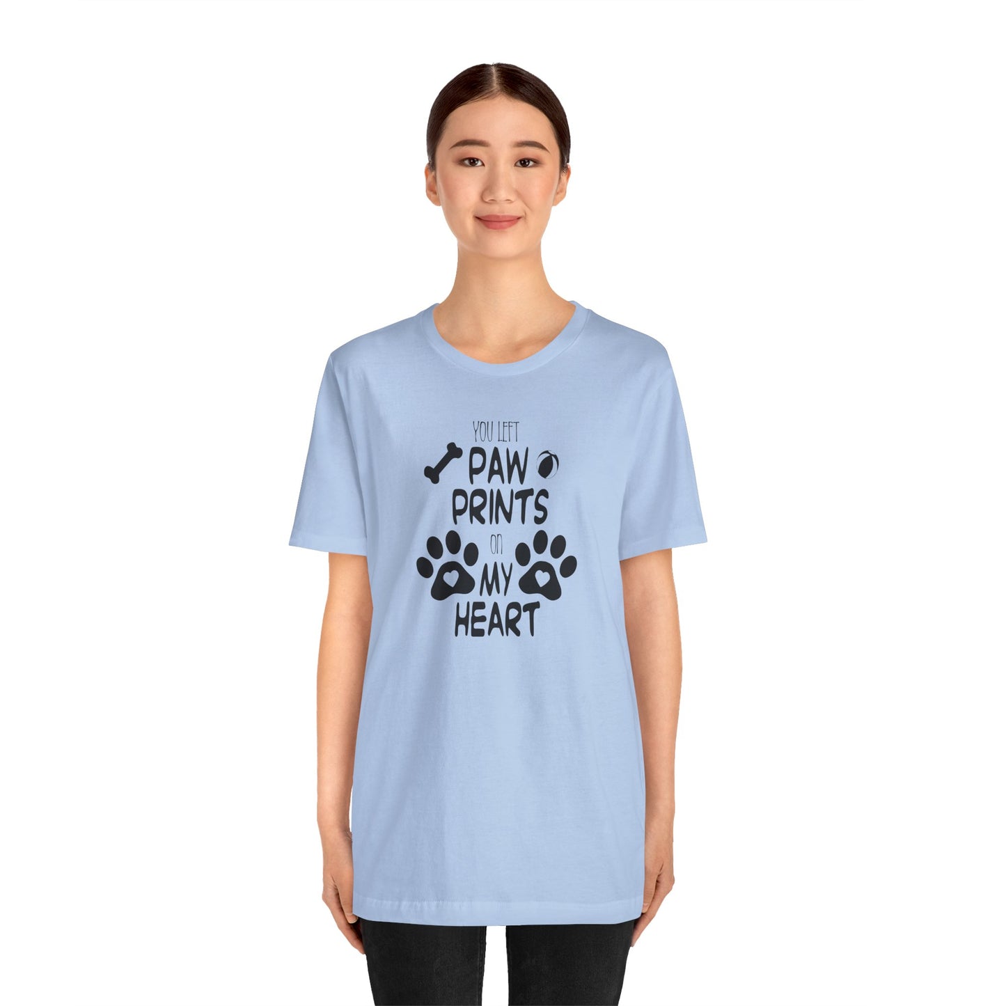 You Left Paw Prints On My Heart T-Shirt