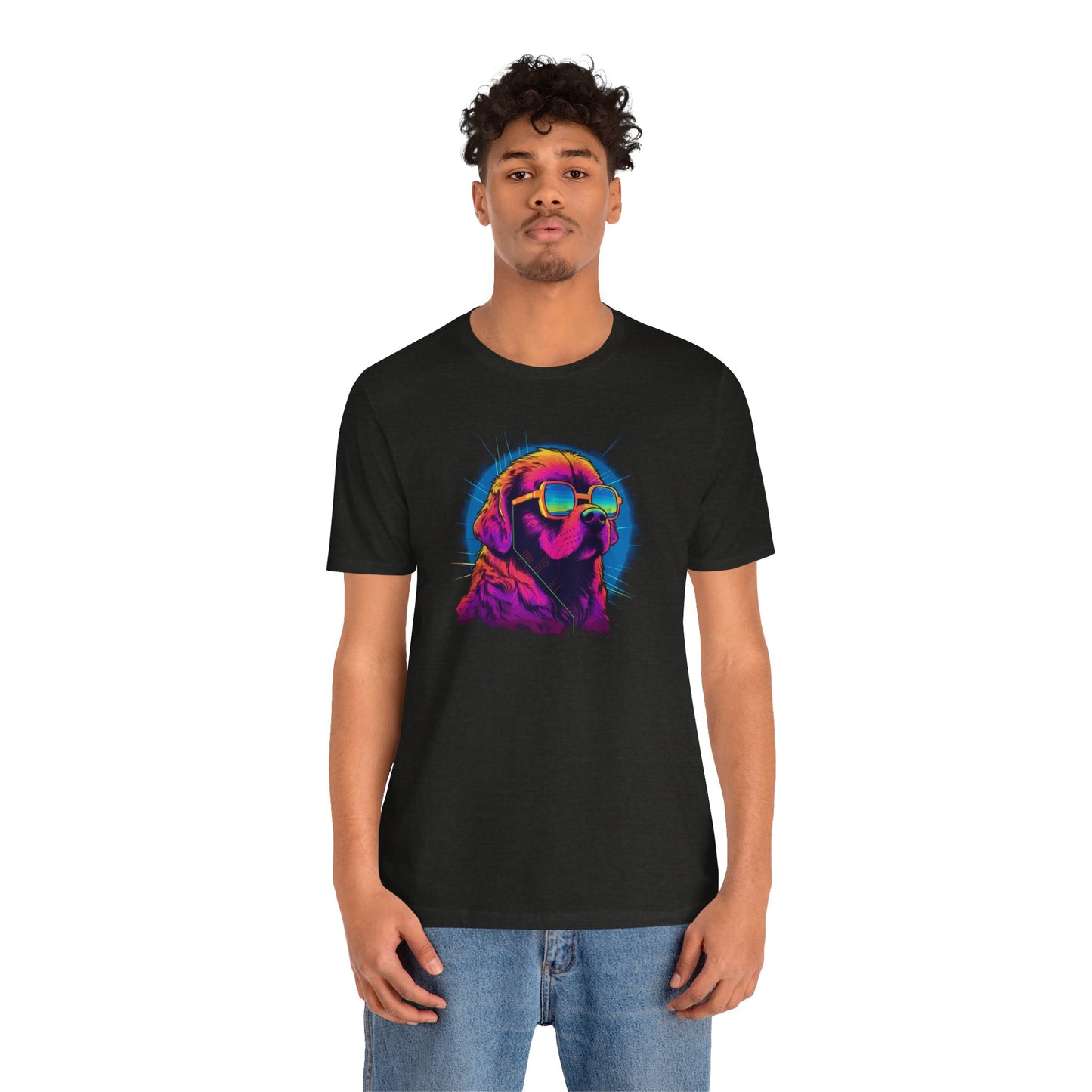 Stellar Rescuer: St. Bernard in Cosmic Frames T-Shirt