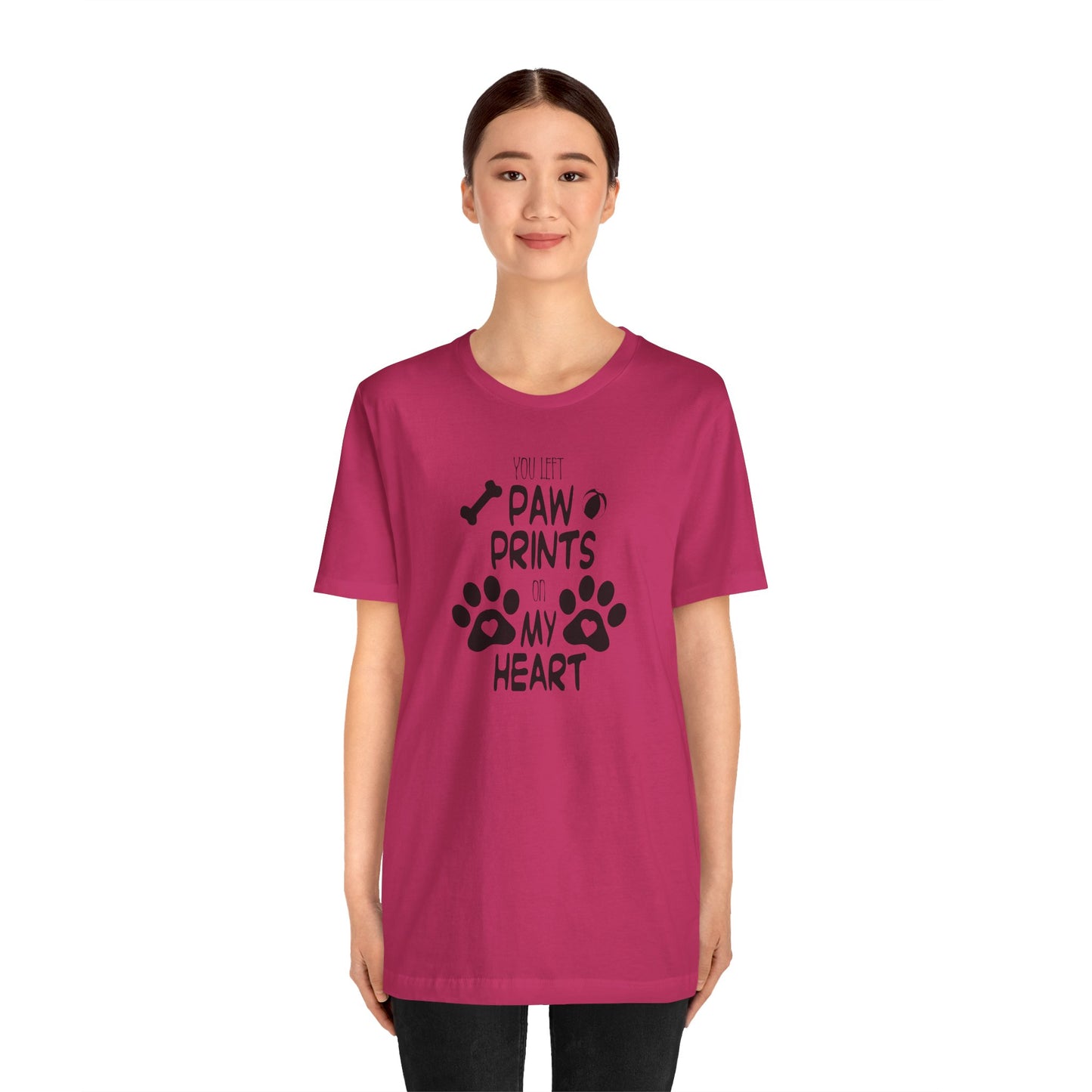 You Left Paw Prints On My Heart T-Shirt