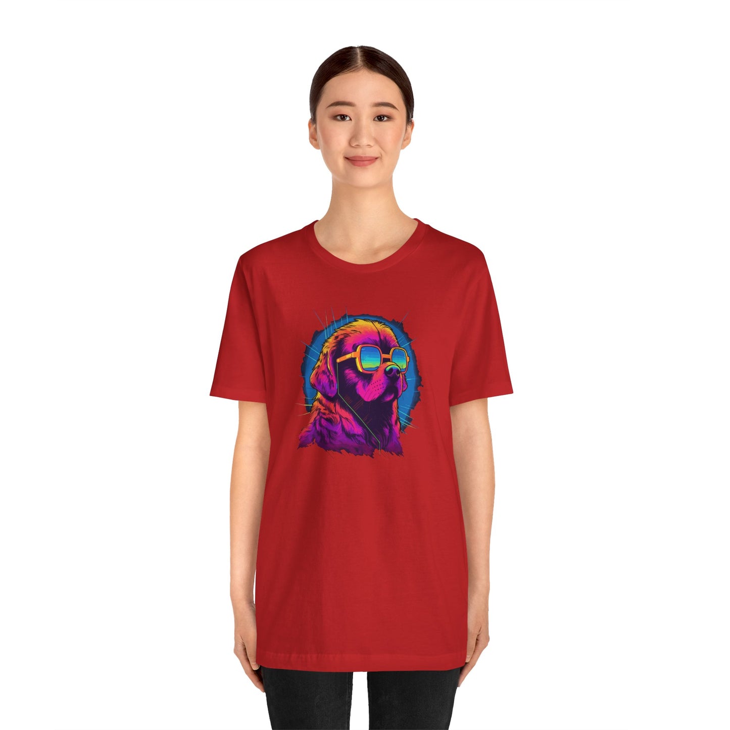 Stellar Rescuer: St. Bernard in Cosmic Frames T-Shirt