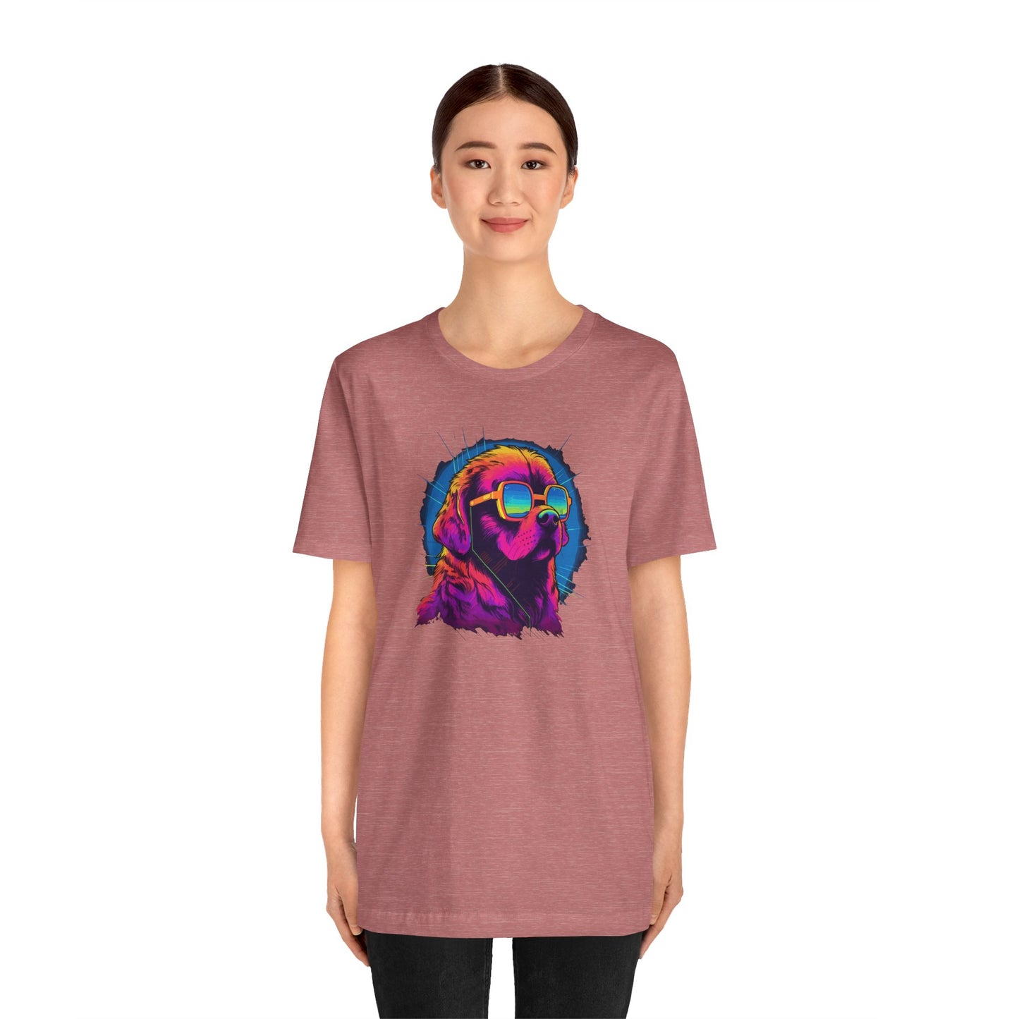 Stellar Rescuer: St. Bernard in Cosmic Frames T-Shirt