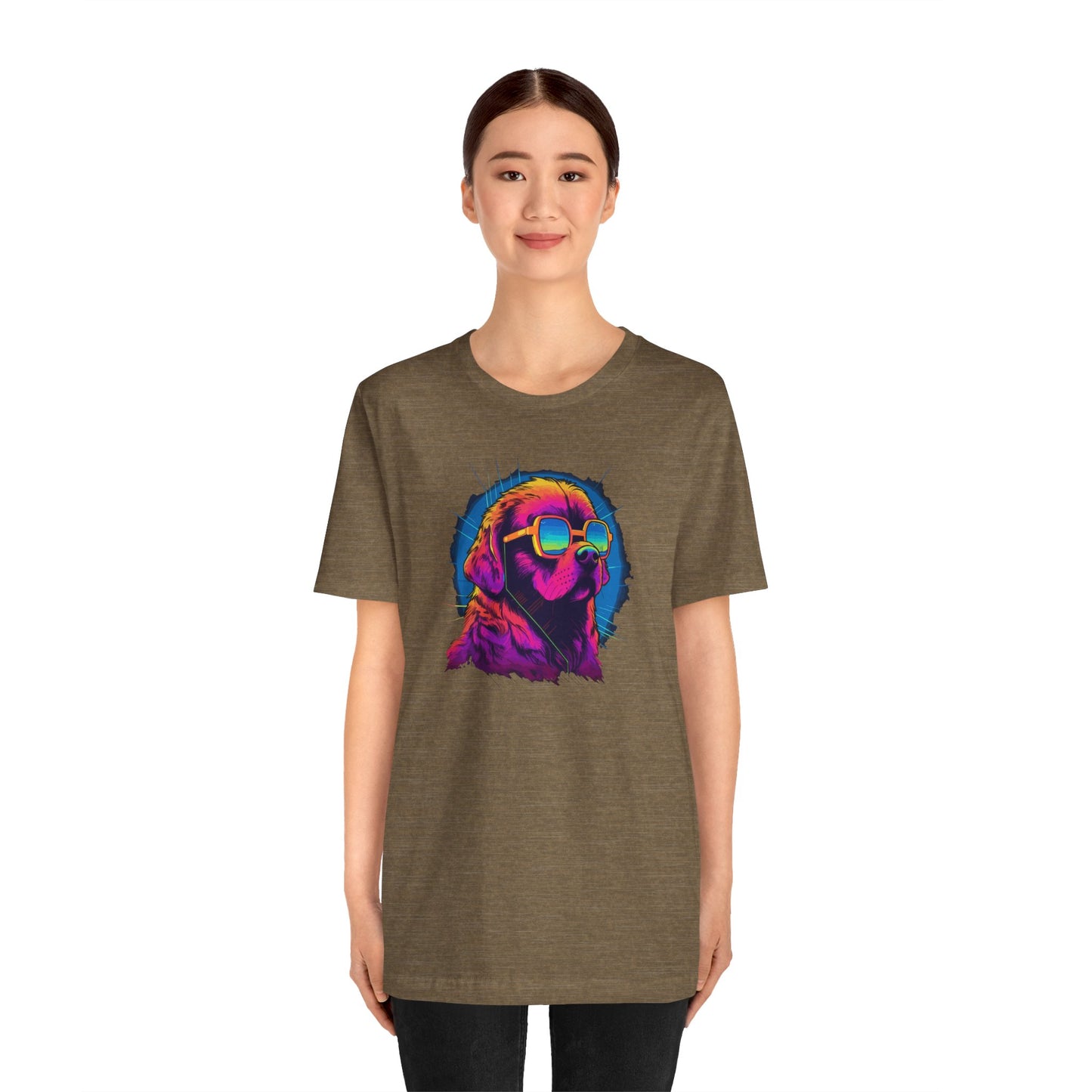 Stellar Rescuer: St. Bernard in Cosmic Frames T-Shirt