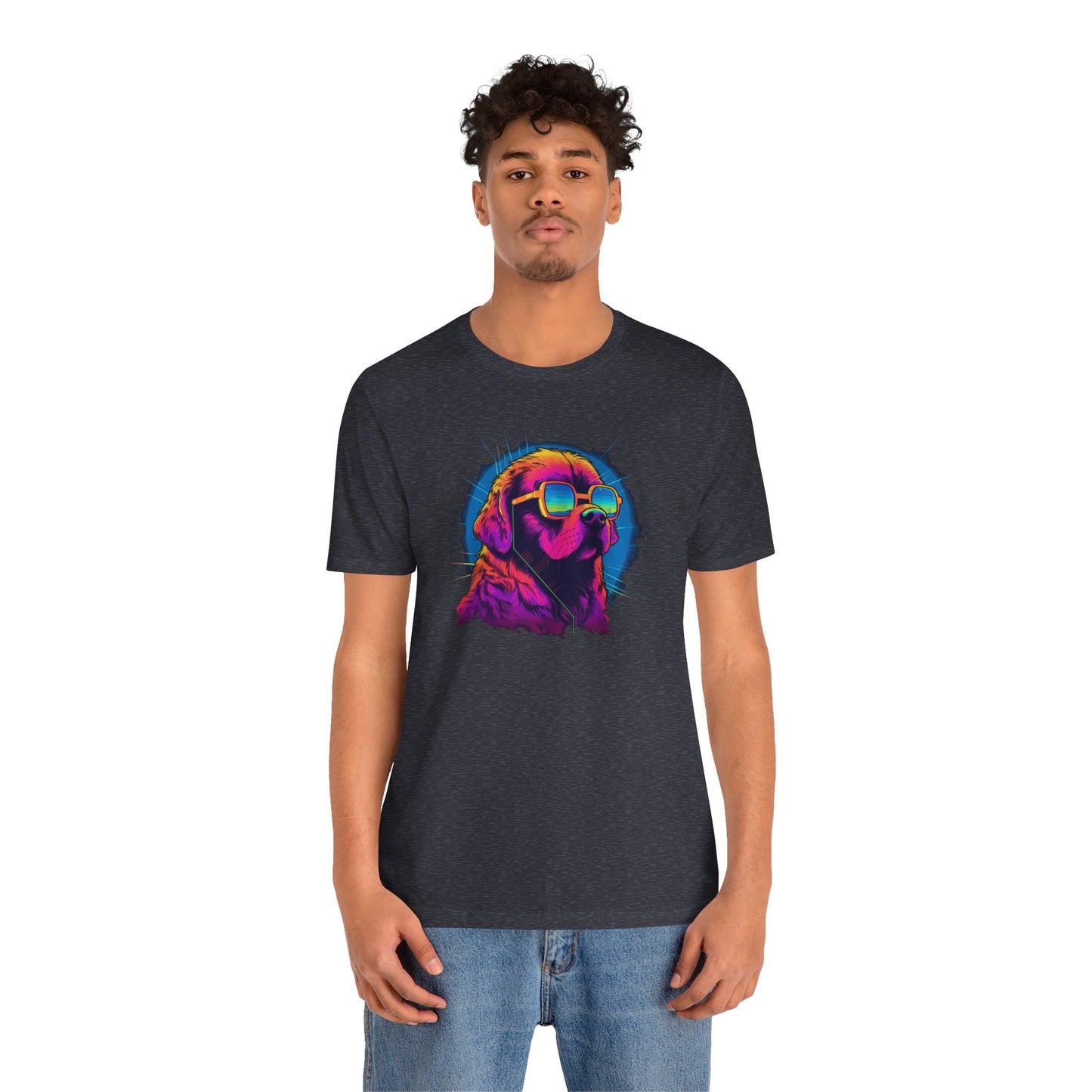 Stellar Rescuer: St. Bernard in Cosmic Frames T-Shirt