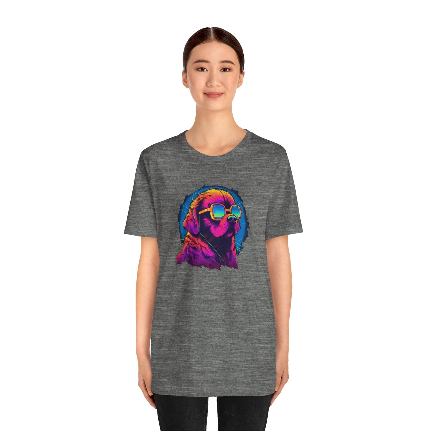 Stellar Rescuer: St. Bernard in Cosmic Frames T-Shirt