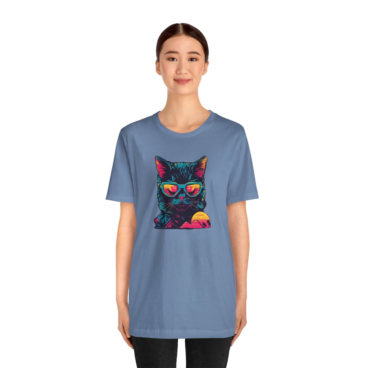 Feline Pharaoh: Shades of Cool in the Desert Sun T-Shirt