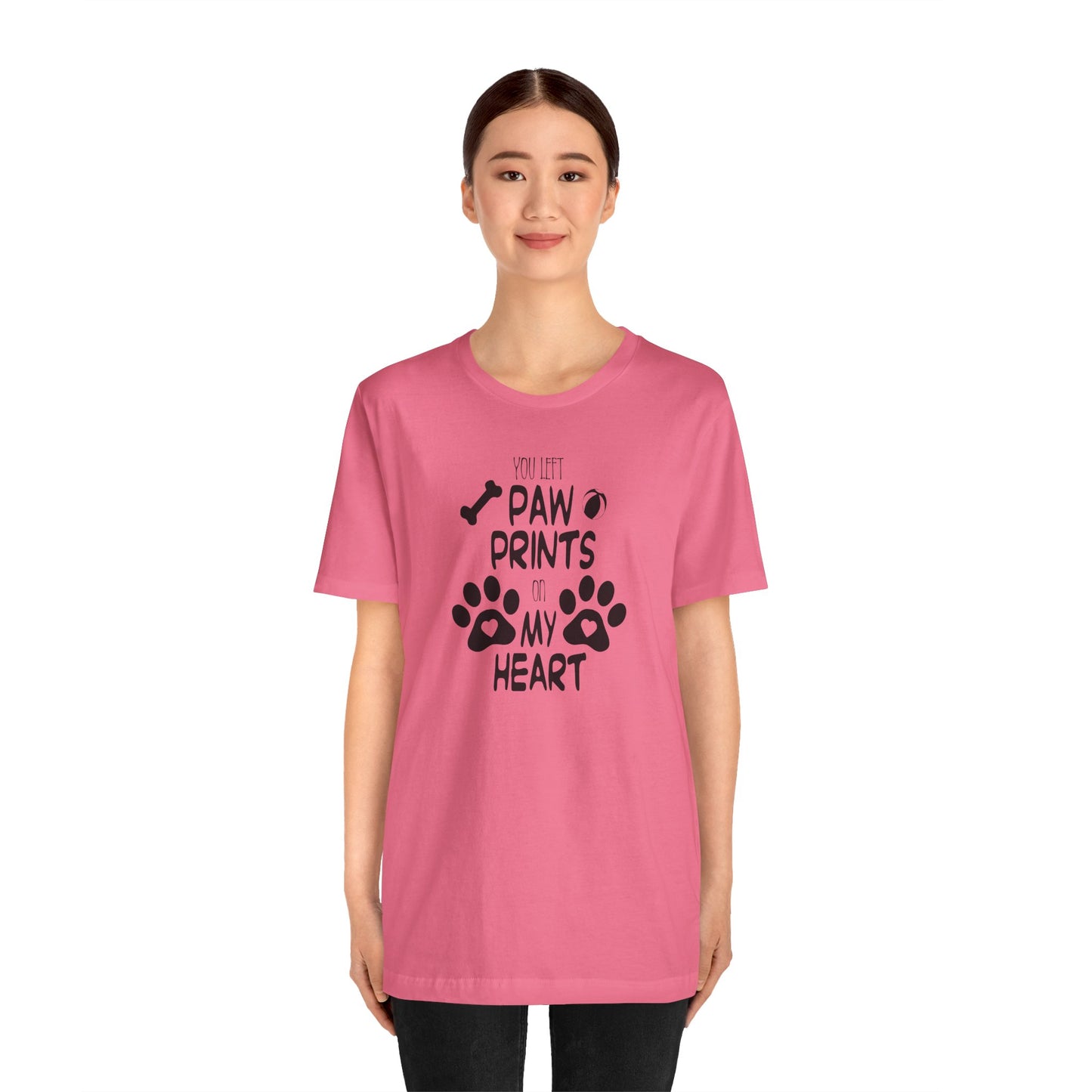 You Left Paw Prints On My Heart T-Shirt