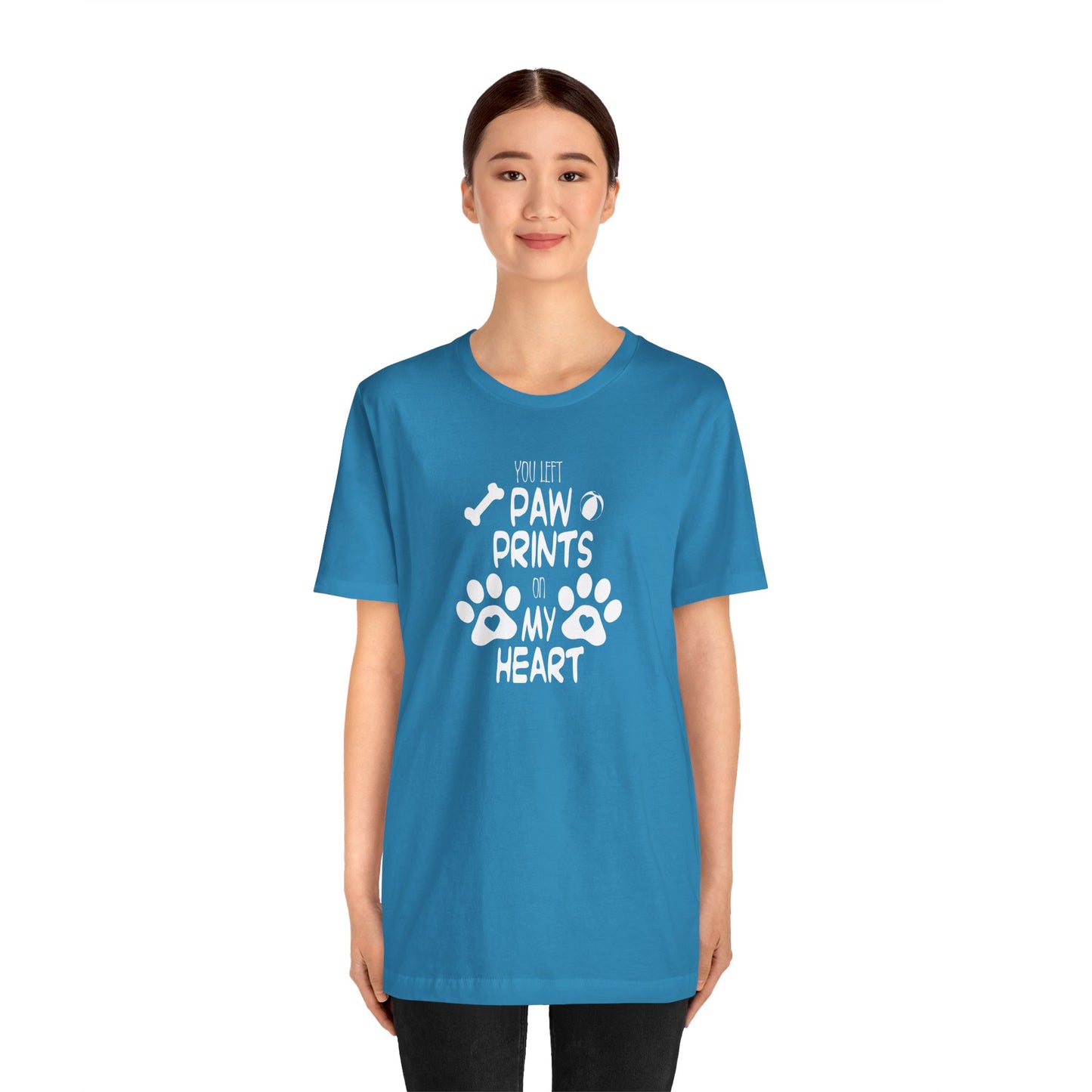 You Left Paw Prints On My Heart T-Shirt