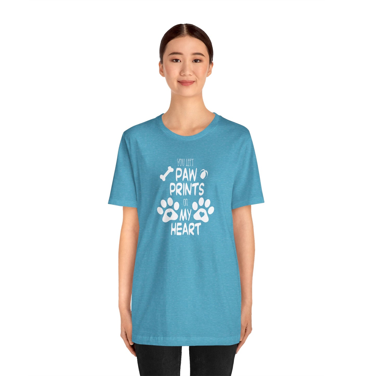 You Left Paw Prints On My Heart T-Shirt