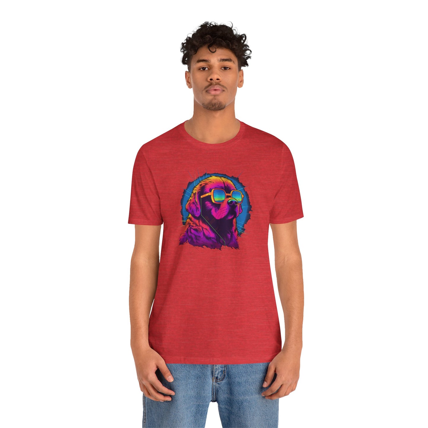Stellar Rescuer: St. Bernard in Cosmic Frames T-Shirt