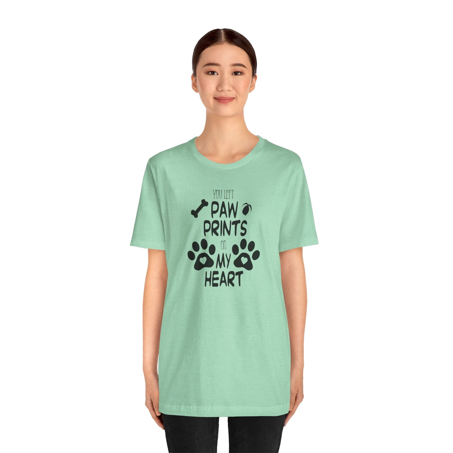 You Left Paw Prints On My Heart T-Shirt