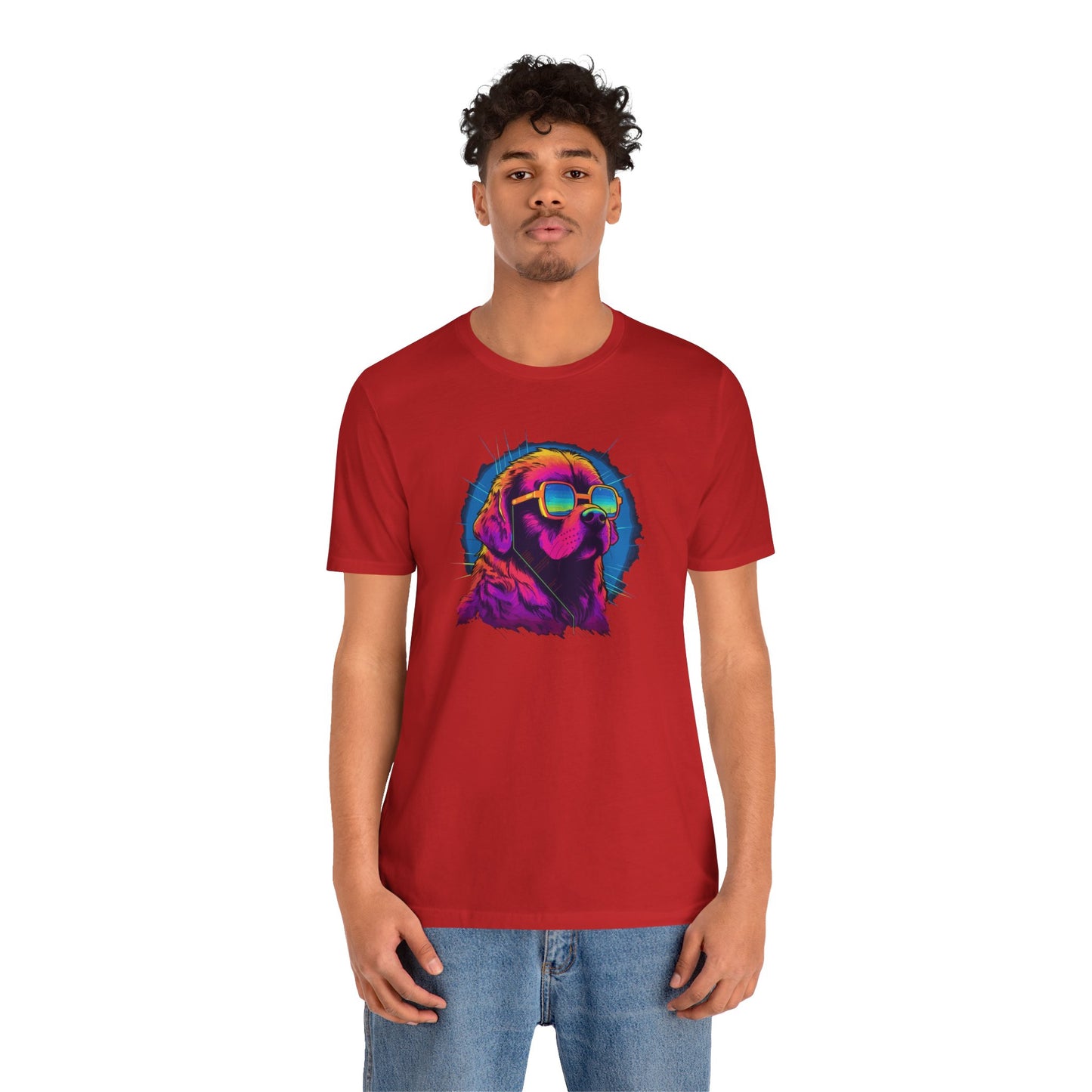 Stellar Rescuer: St. Bernard in Cosmic Frames T-Shirt
