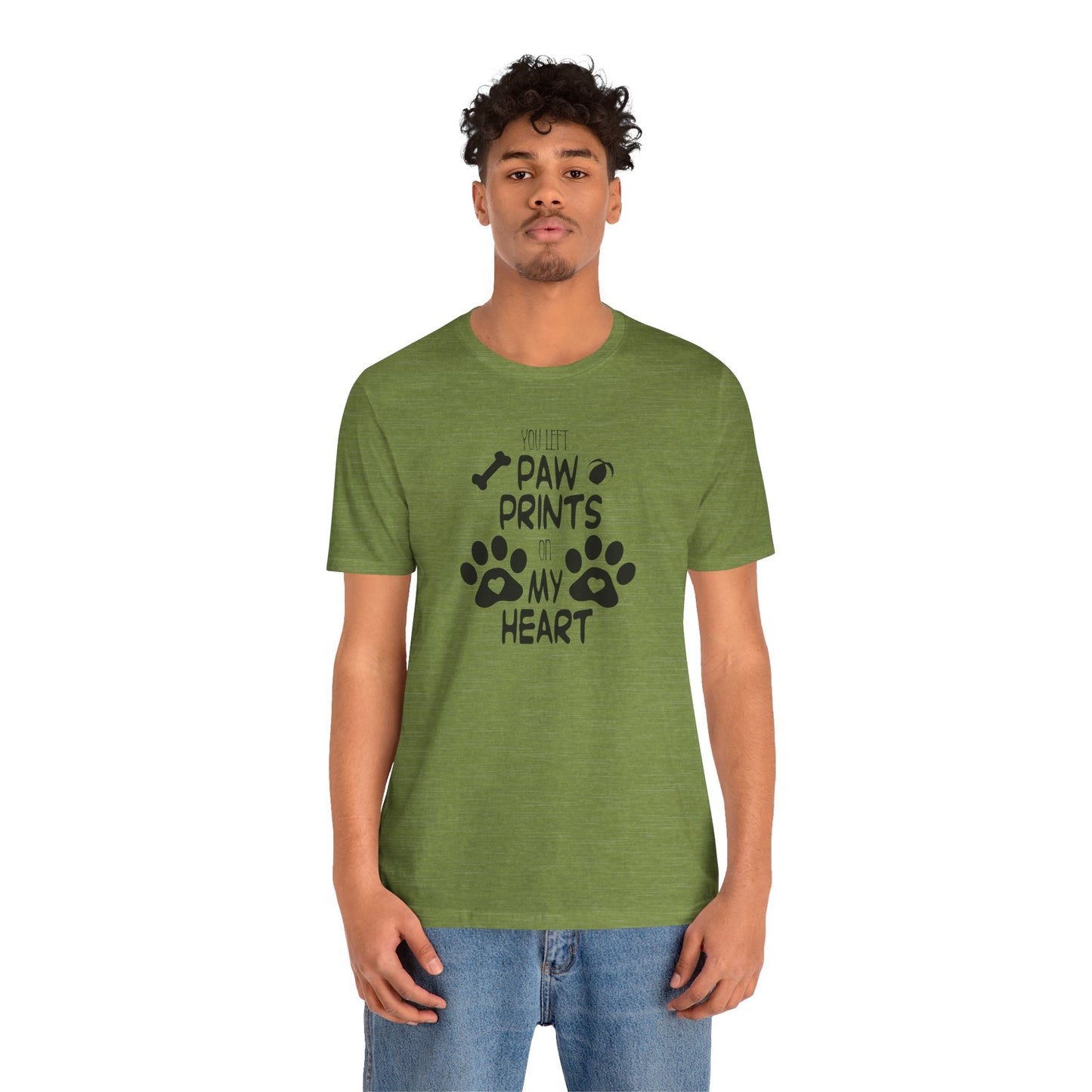 You Left Paw Prints On My Heart T-Shirt