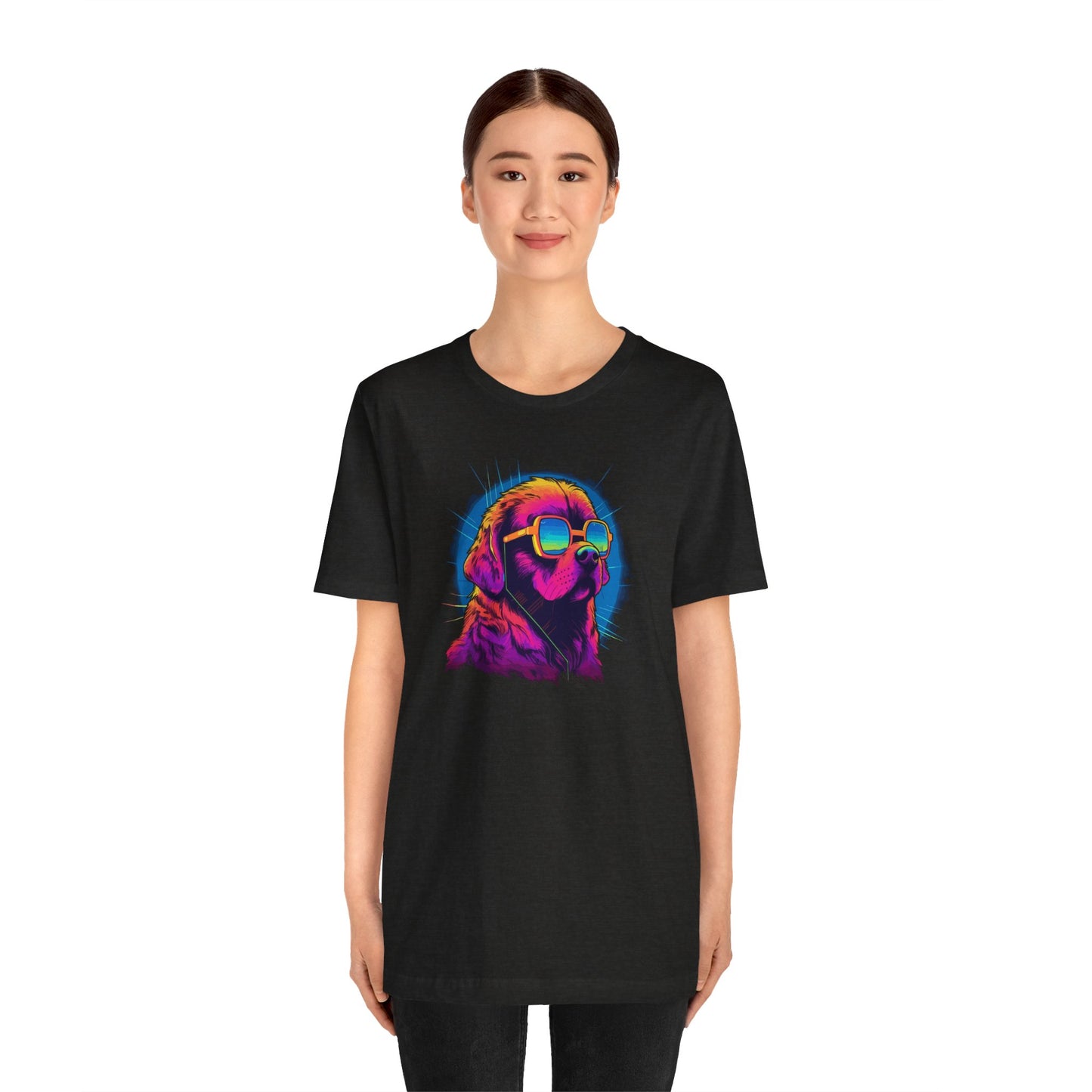Stellar Rescuer: St. Bernard in Cosmic Frames T-Shirt