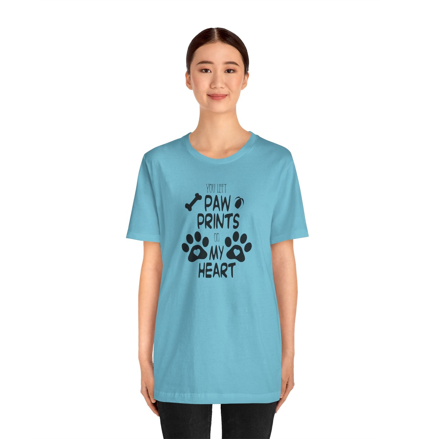 You Left Paw Prints On My Heart T-Shirt