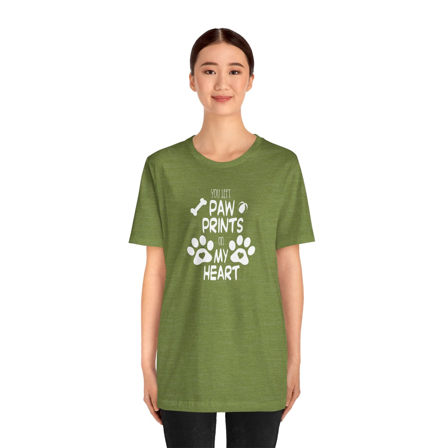You Left Paw Prints On My Heart T-Shirt
