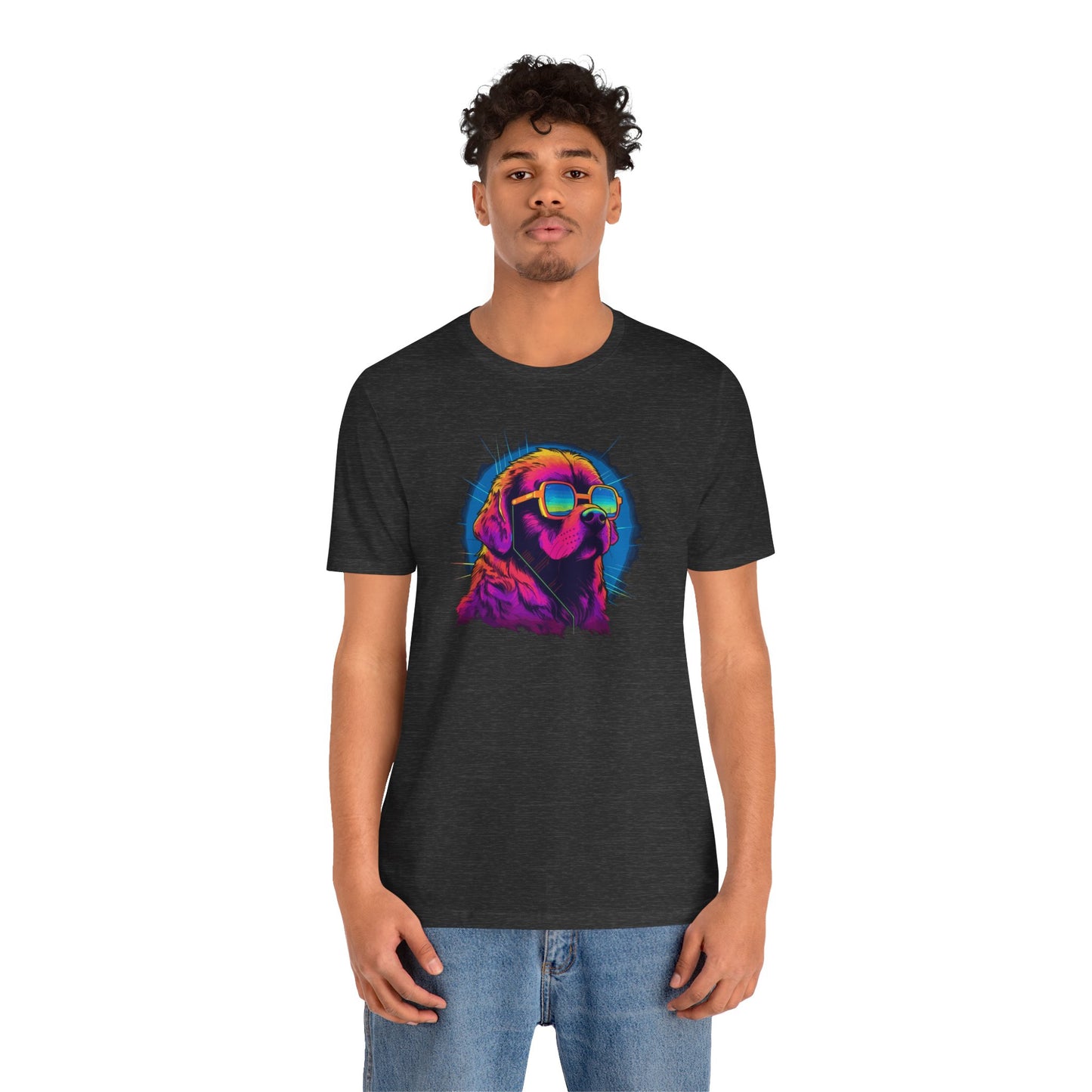 Stellar Rescuer: St. Bernard in Cosmic Frames T-Shirt