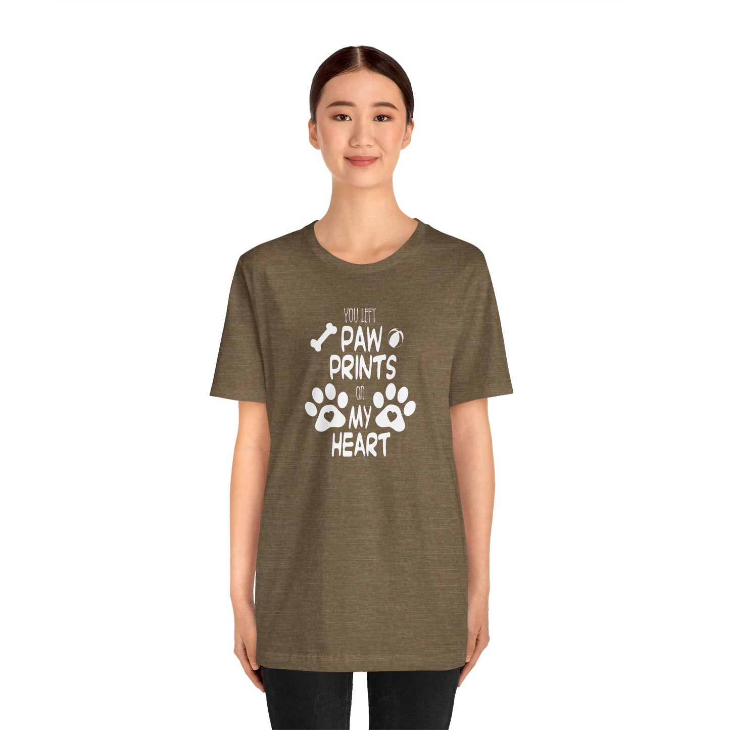 You Left Paw Prints On My Heart T-Shirt