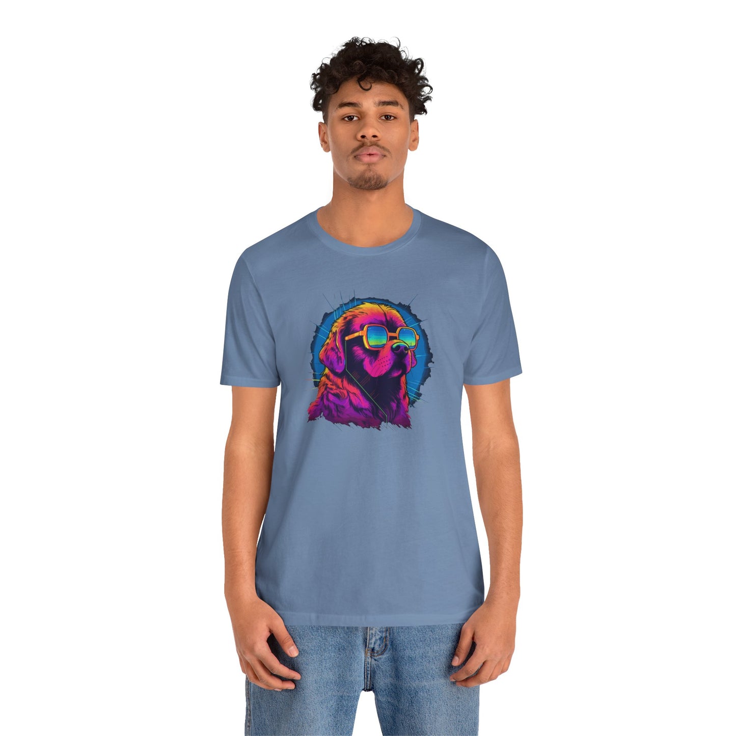 Stellar Rescuer: St. Bernard in Cosmic Frames T-Shirt