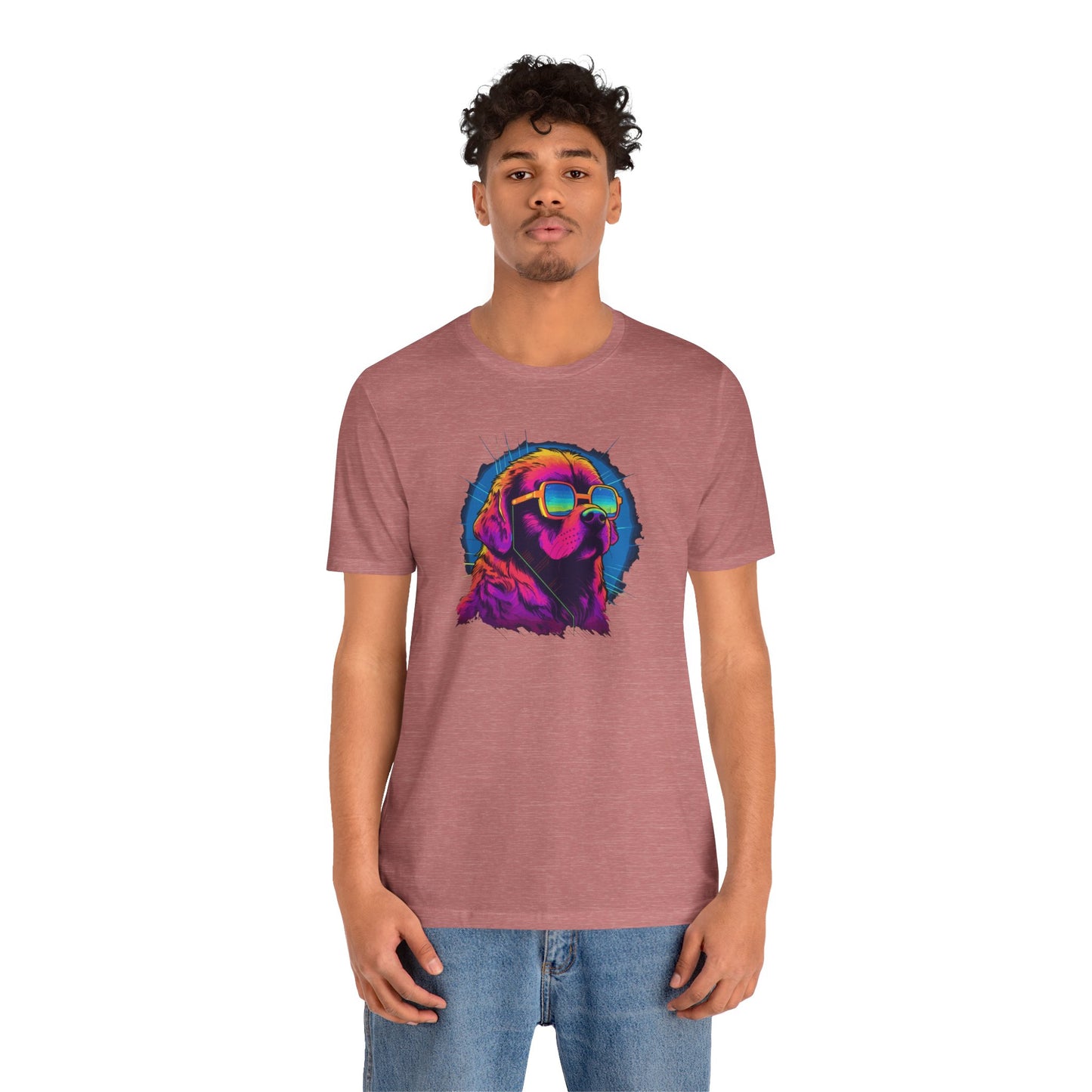 Stellar Rescuer: St. Bernard in Cosmic Frames T-Shirt