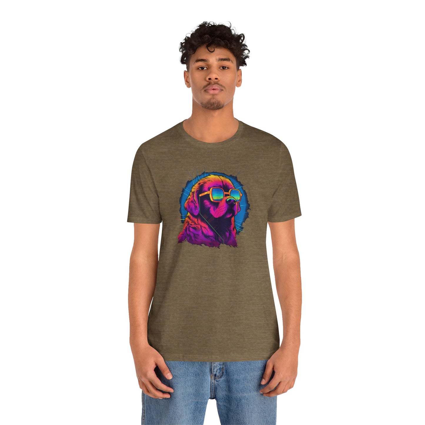 Stellar Rescuer: St. Bernard in Cosmic Frames T-Shirt