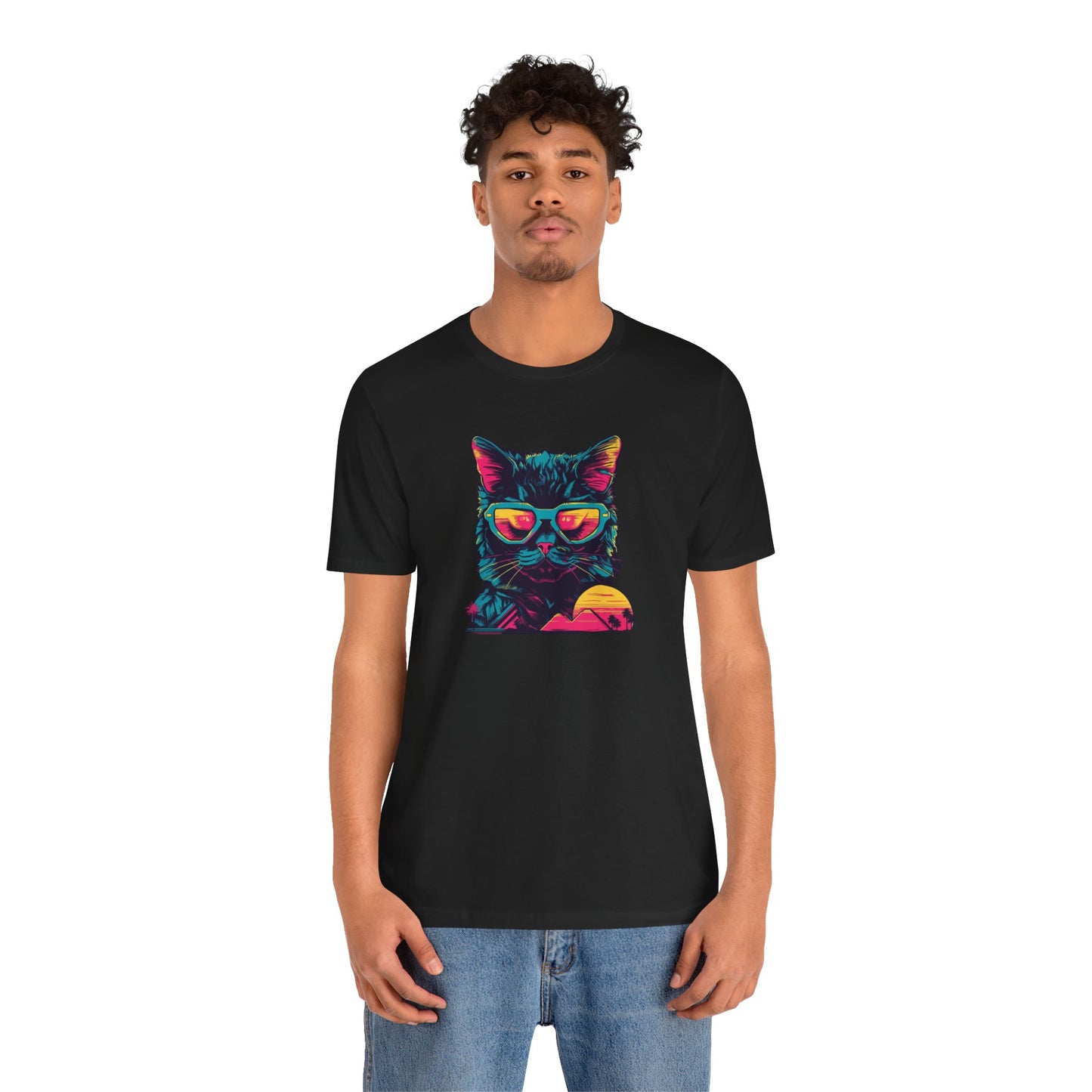 Feline Pharaoh: Shades of Cool in the Desert Sun T-Shirt