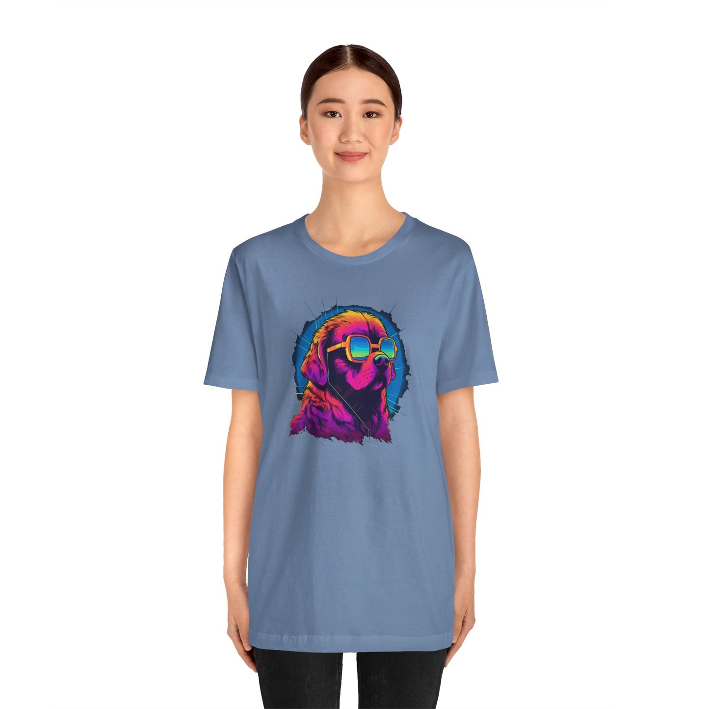 Stellar Rescuer: St. Bernard in Cosmic Frames T-Shirt