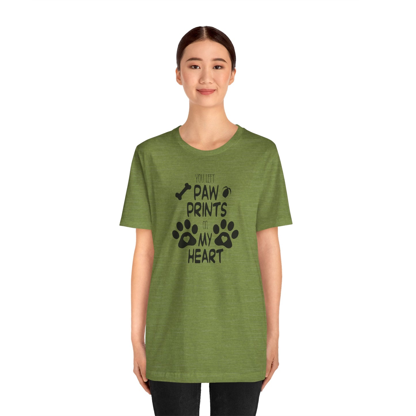 You Left Paw Prints On My Heart T-Shirt