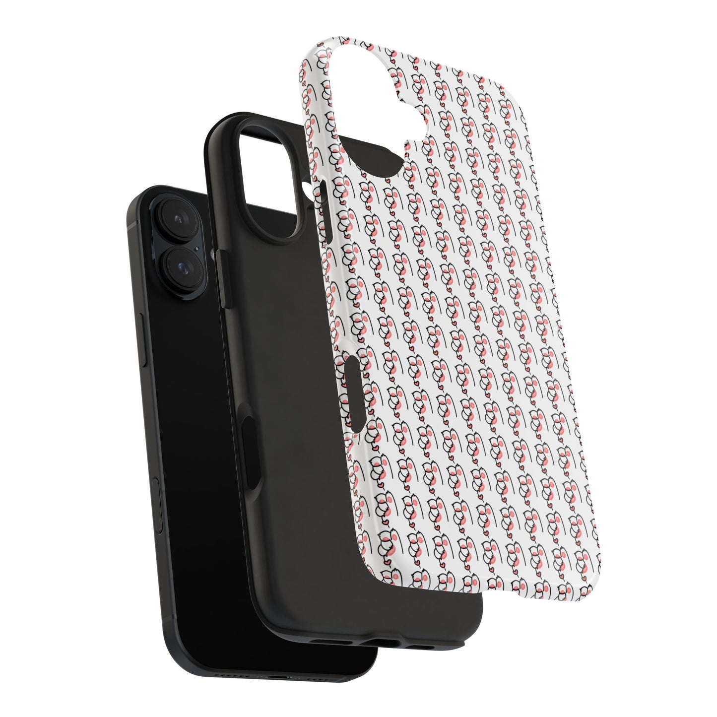 Cat Paw Heart Tough Phone Cases