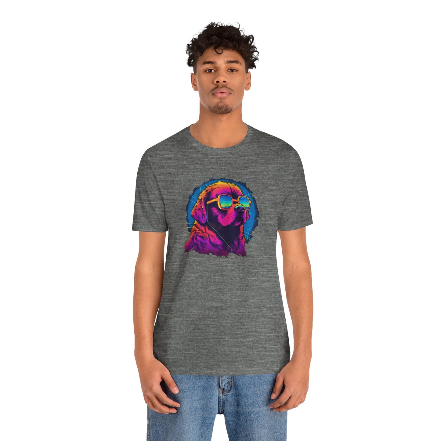 Stellar Rescuer: St. Bernard in Cosmic Frames T-Shirt