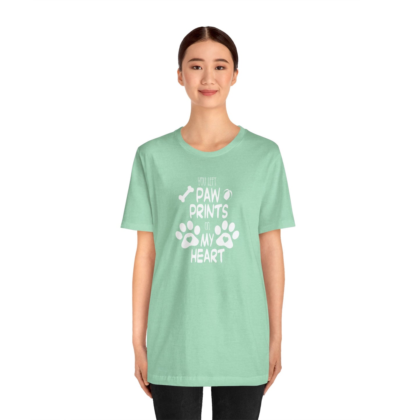 You Left Paw Prints On My Heart T-Shirt