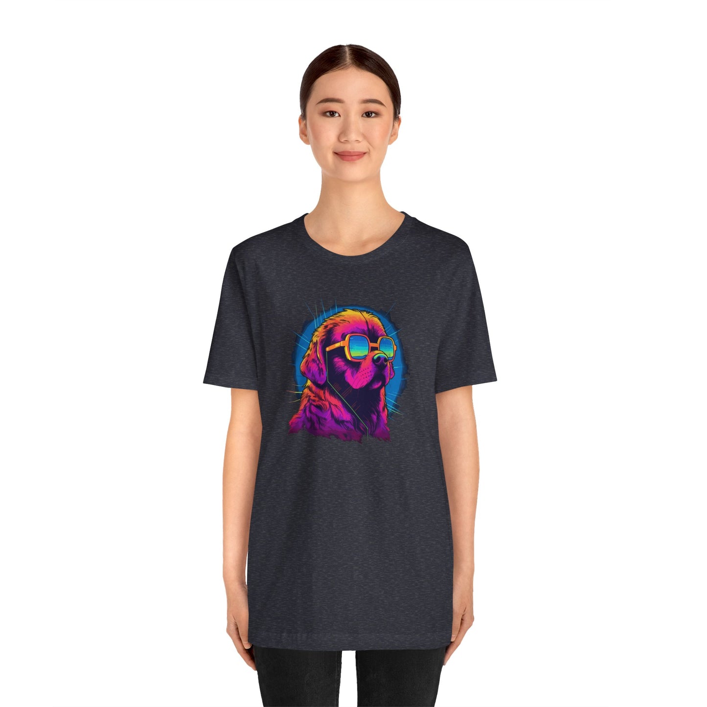 Stellar Rescuer: St. Bernard in Cosmic Frames T-Shirt