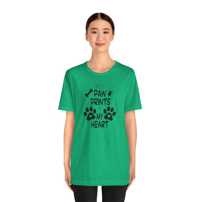 You Left Paw Prints On My Heart T-Shirt