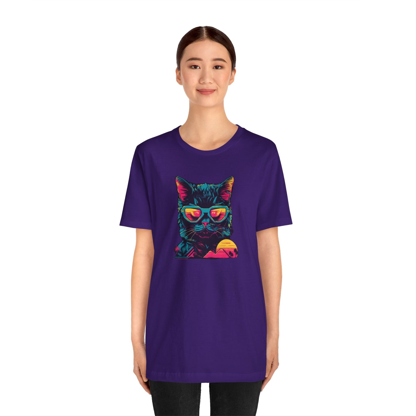 Feline Pharaoh: Shades of Cool in the Desert Sun T-Shirt