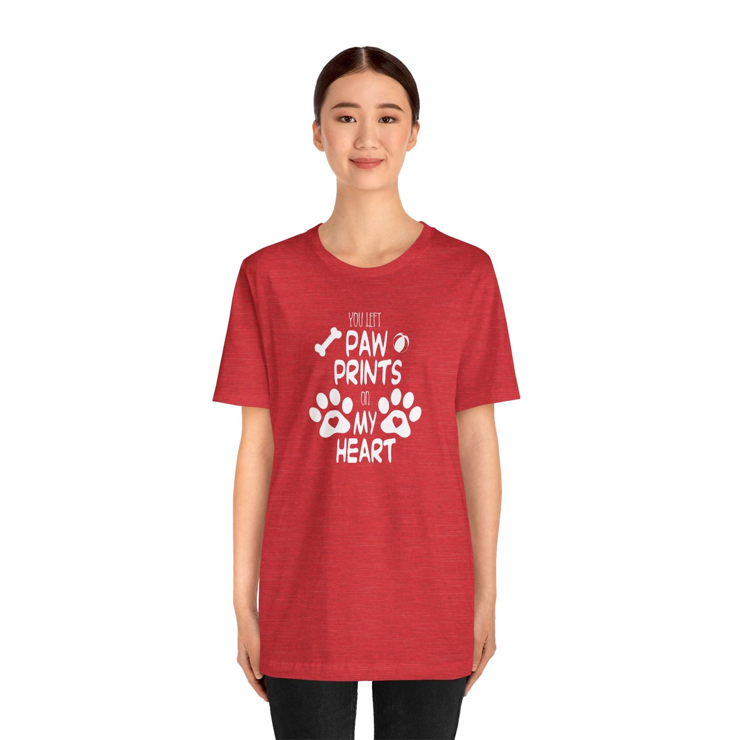 You Left Paw Prints On My Heart T-Shirt