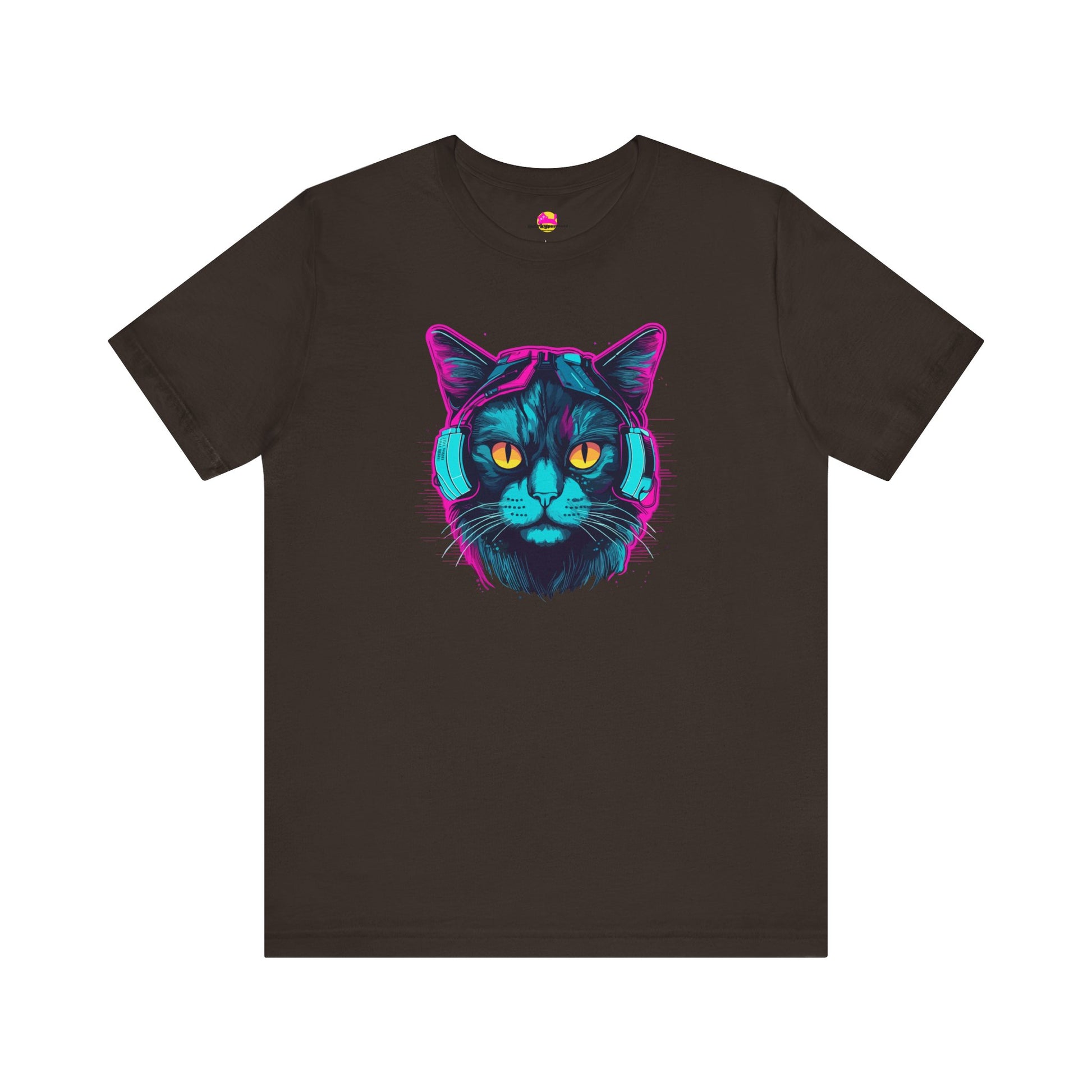 Cosmic Grooves Purrfect Beats in the Feline Universe T-Shirt alternate product view 1