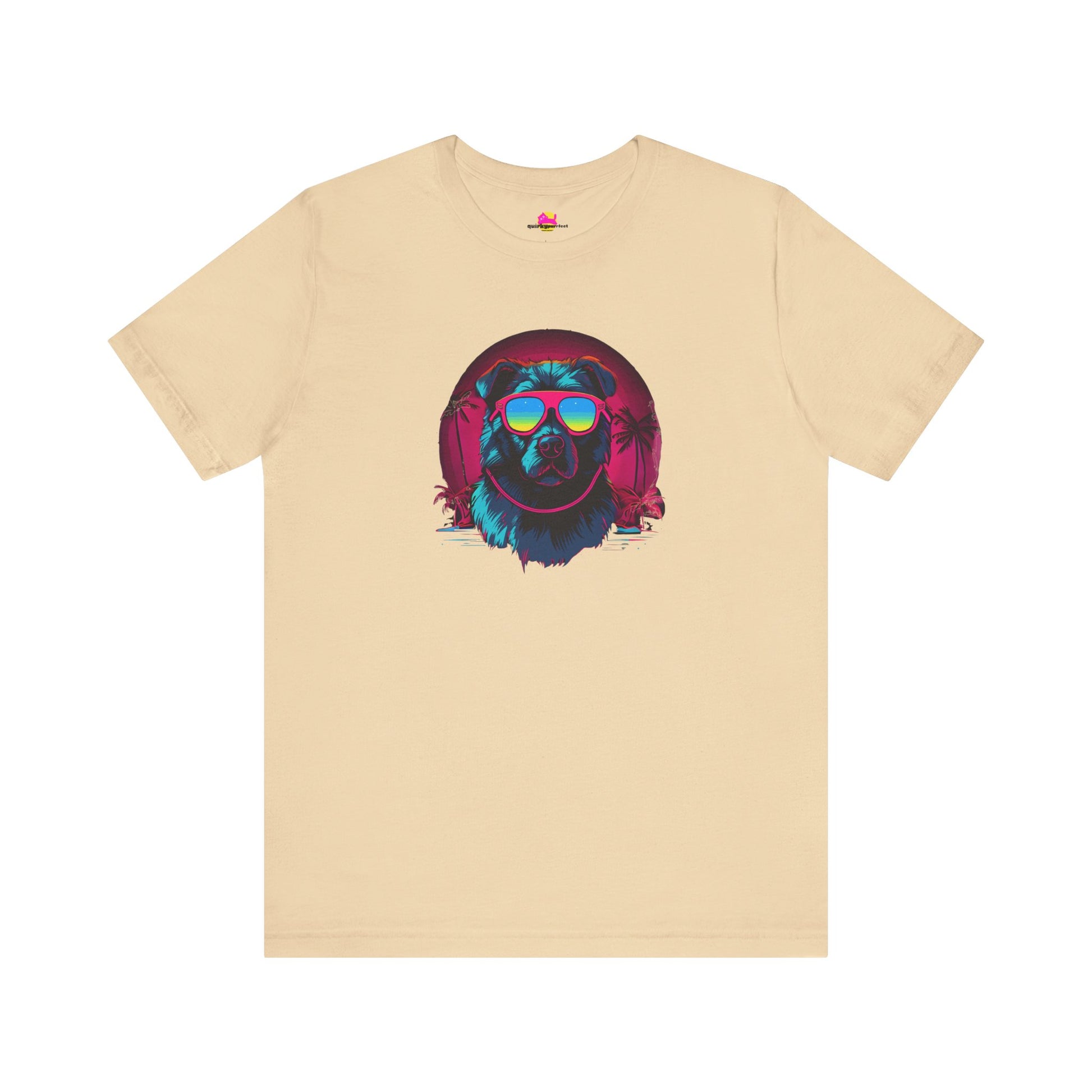 Sunkissed Pup Tropical Vibes and Canine Cool T-Shirt alternate product view 3