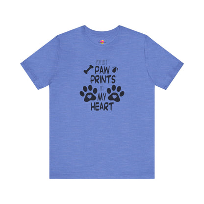 You Left Paw Prints On My Heart T-Shirt