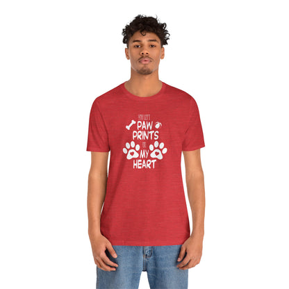 You Left Paw Prints On My Heart T-Shirt