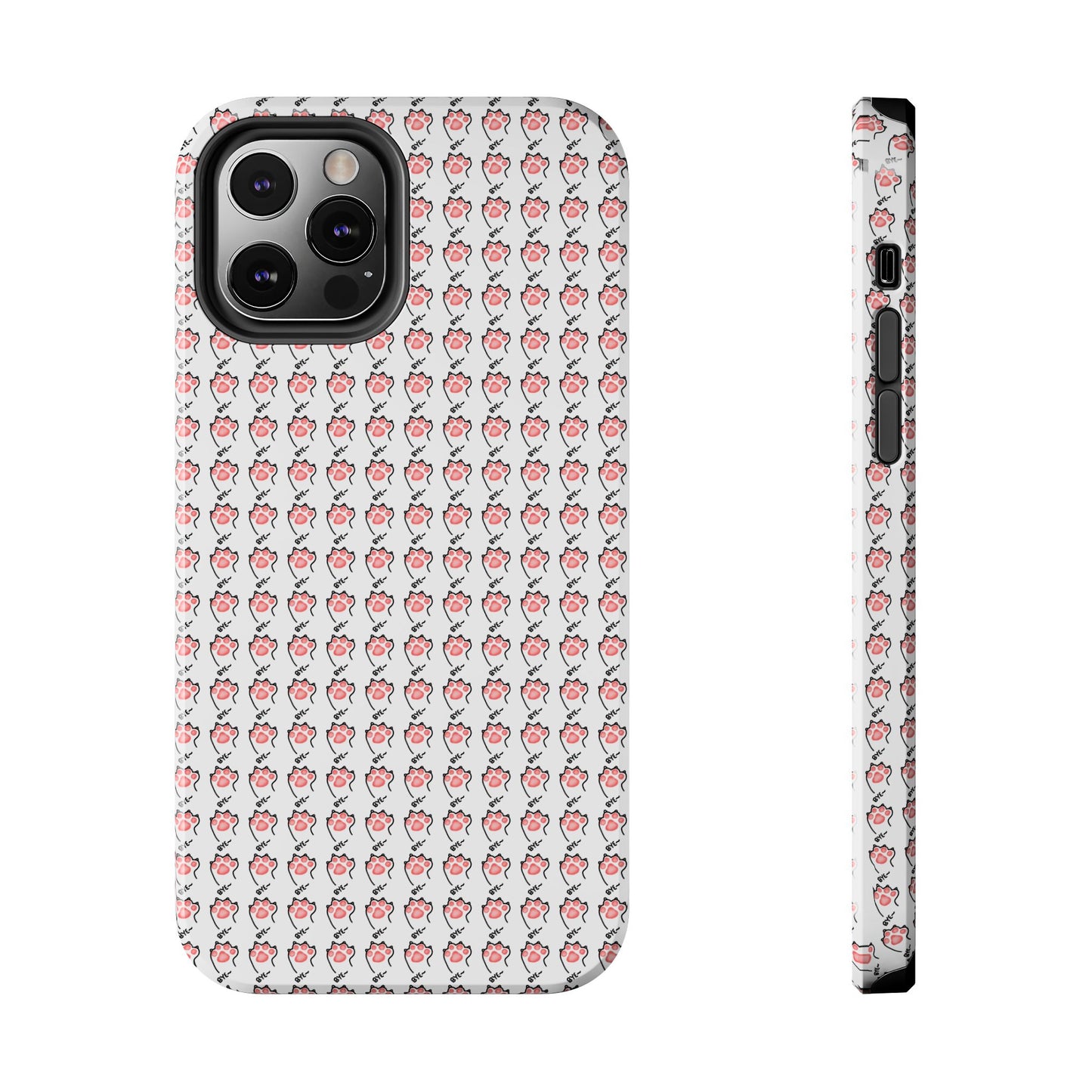 Cute Cat Paw Waving Bye Tough Phone Case
